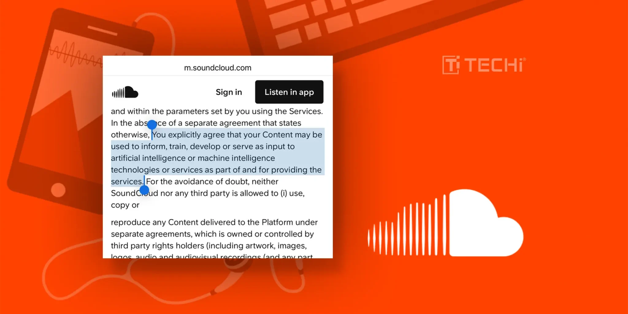 SoundCloud Changes Policy to Use User Content for AI Training