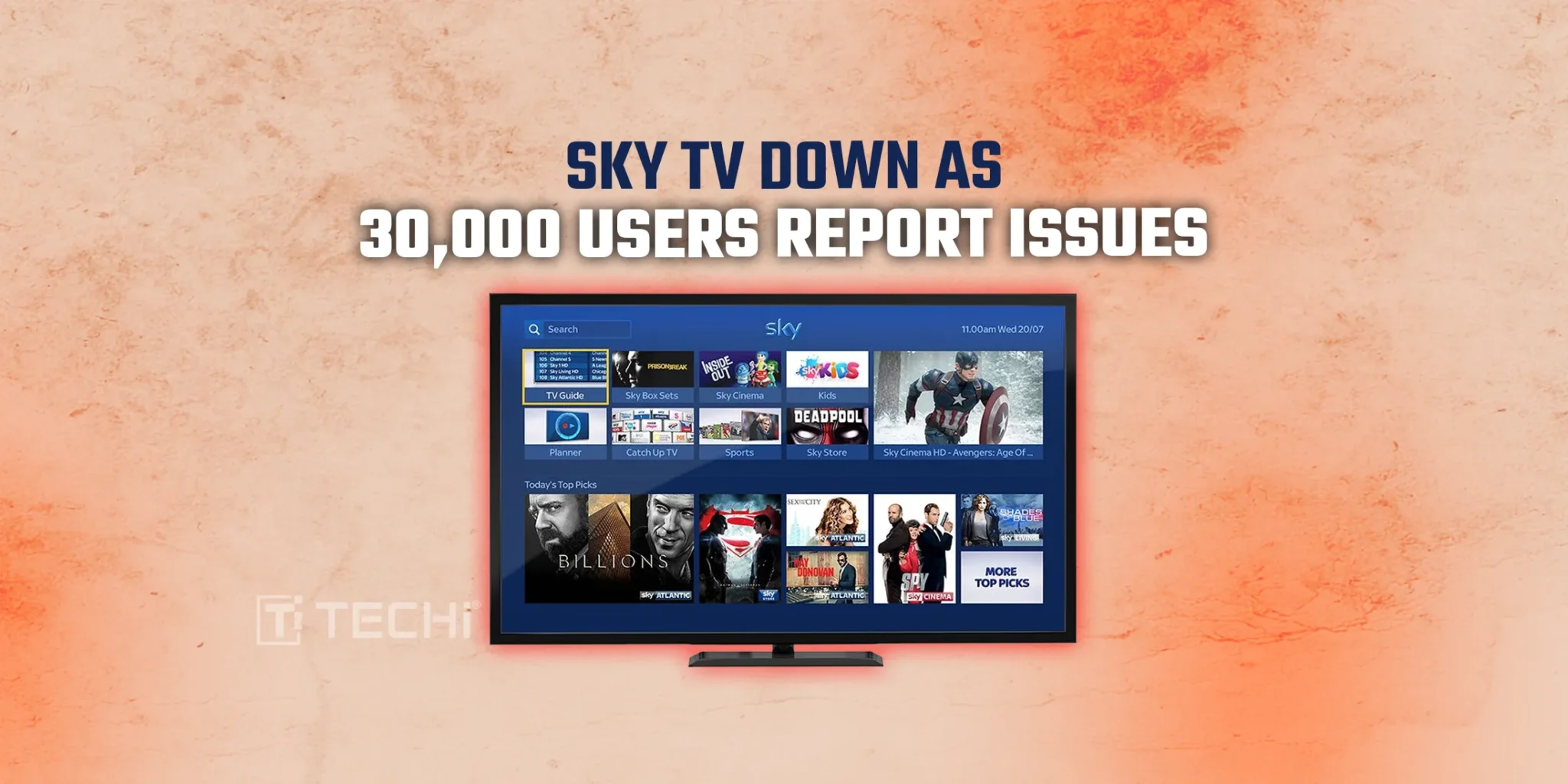 Sky TV Users Still Facing Outage on the Morning of 15 May