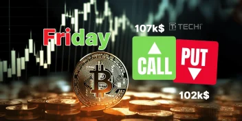 Bitcoin Stays Above $107K as Large Options Expiry Looms Friday with $102K Max Pain Price