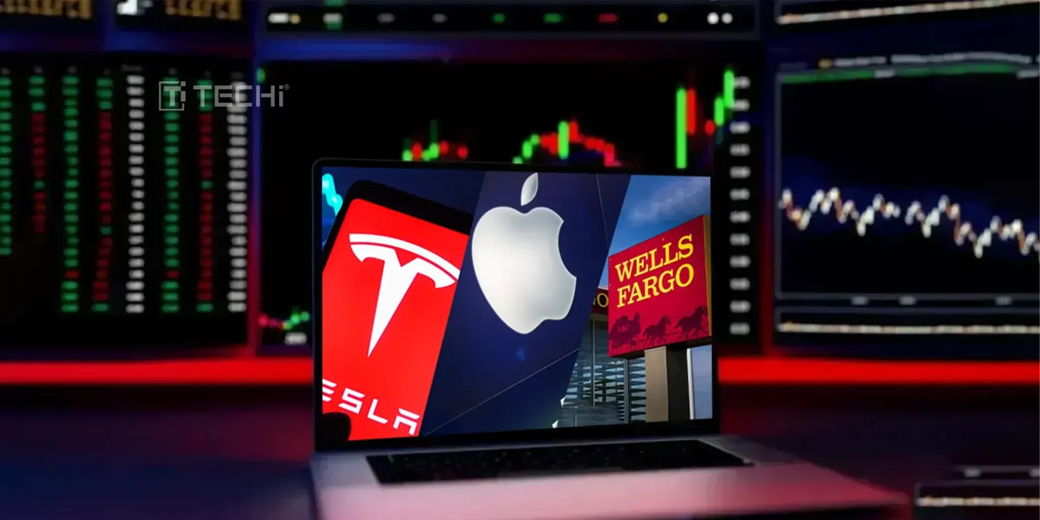 Apple Stock Falls 20% While Tesla and Wells Fargo Navigate New Challenges -  Market Outlook