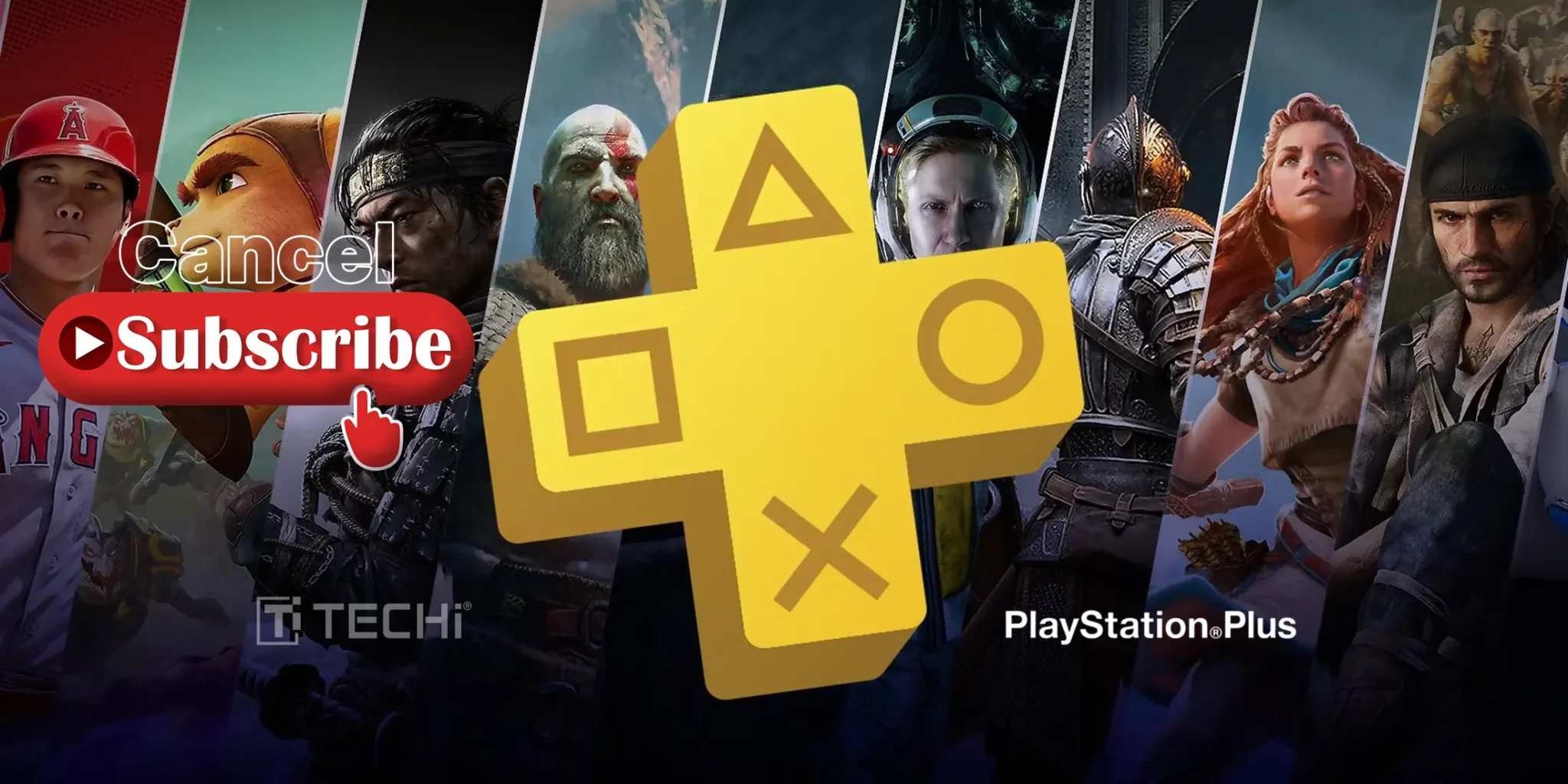 PlayStation Plus logo with cancel subscription button and characters from popular PS games in the background.PlayStation Plus 2025: Cancel Confusion Sparks User Backlash