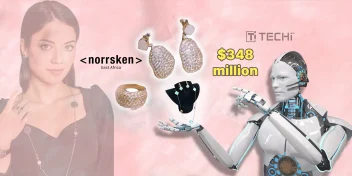 Robot and woman representing AI innovation and impact investing by Norrsken Foundation with $348 million fund for ethical AI startups.