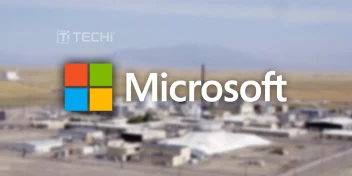 Microsoft logo over Idaho National Laboratory, representing AI collaboration for nuclear permits