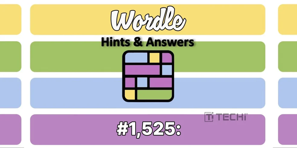 Wordle hints and answers for puzzle #1,525 with colorful background – Friday, August 22