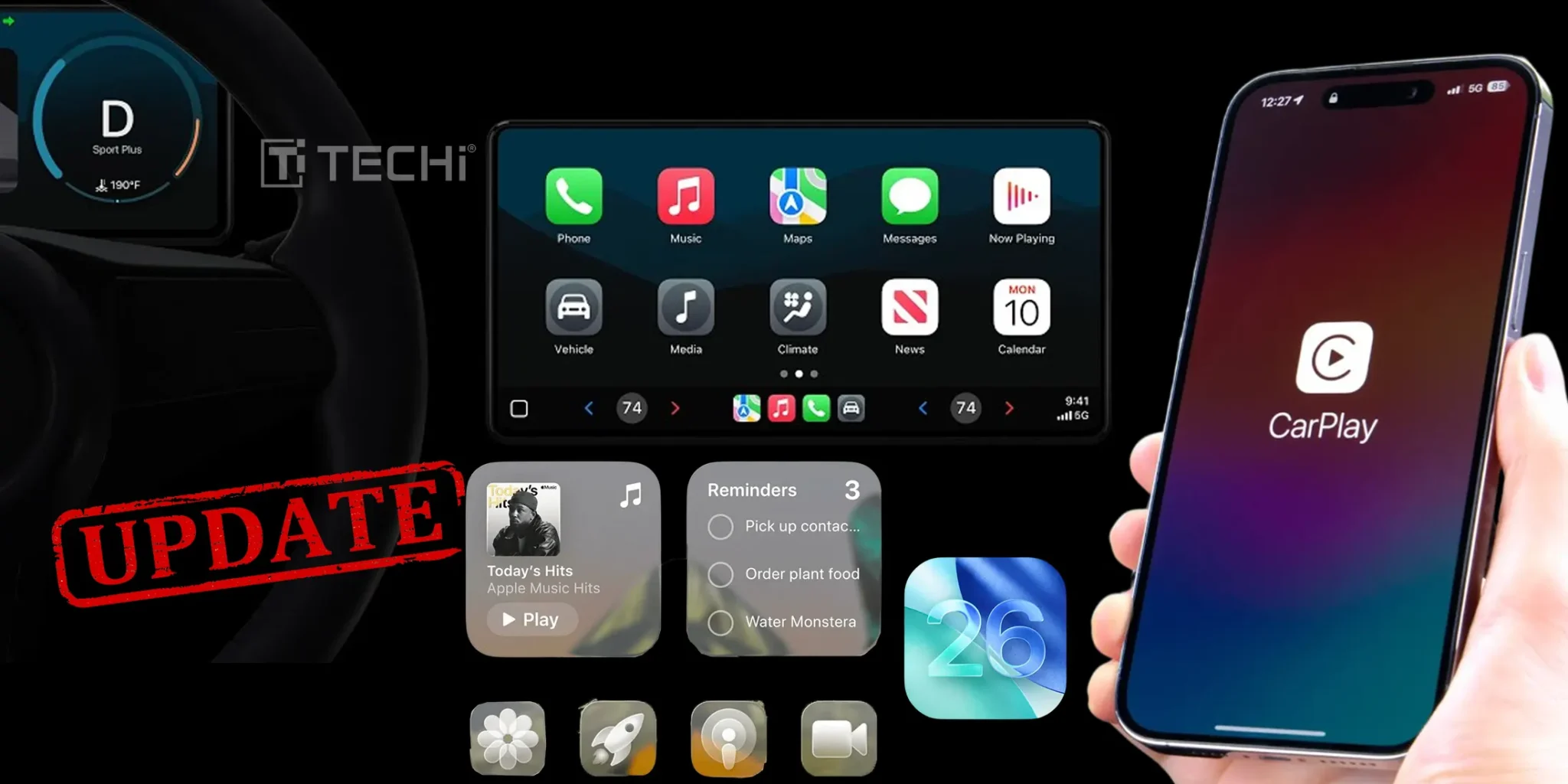 Apple iOS 26 CarPlay Dashboard Domination