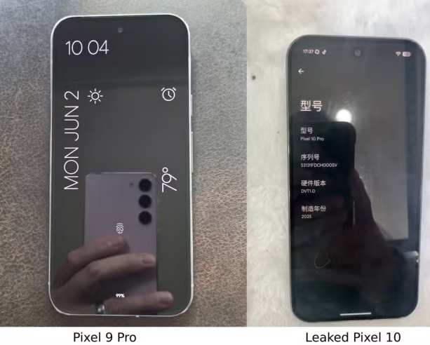 google Pixel 9 Pro vs Leaked Google  Pixel 10