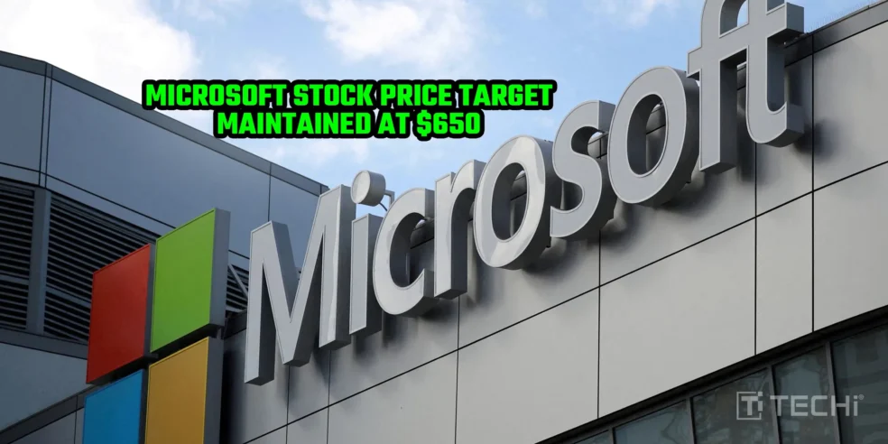 Microsoft Holds Strong: $650 Price Target Reaffirmed
