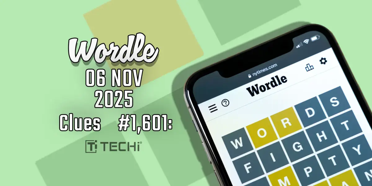 Today Wordle Hints for #1,601: Clues and Answer for Thursday, November 06
