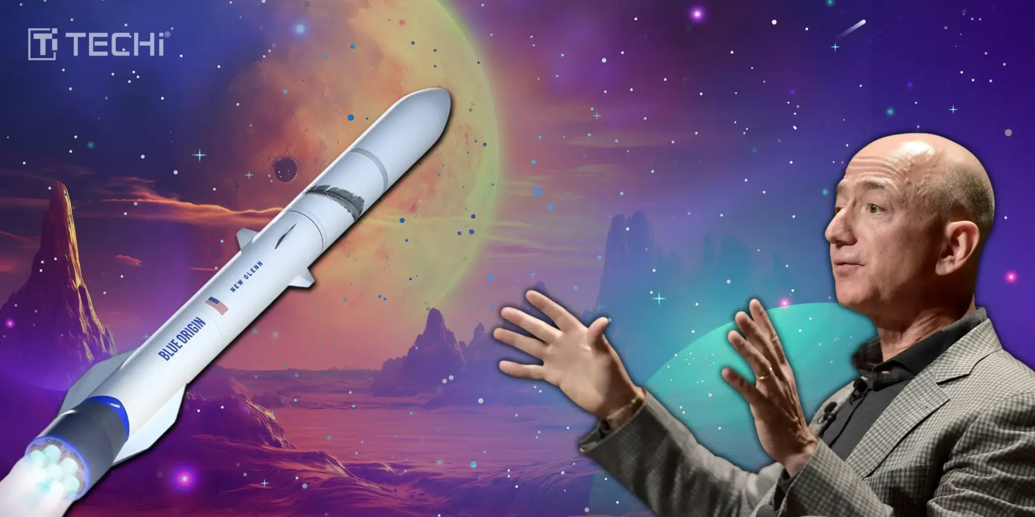 Historic Mars Mission and Jeff Bezos New Glenn Rocket Major Debut Postponed Due to Weather