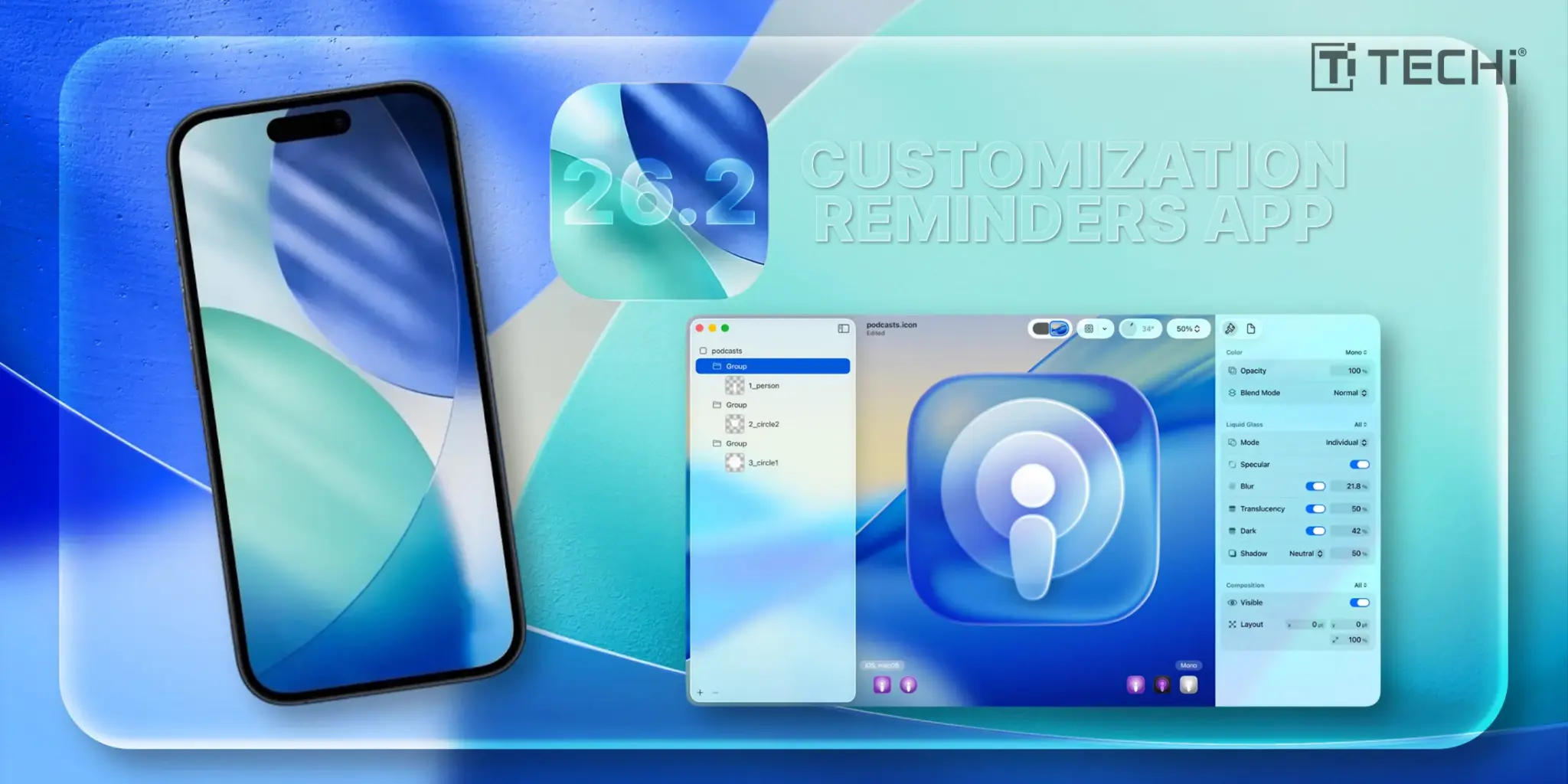 iOS 26.2 Beta Introduces New Liquid Glass Customization Options, Alarm Integration in the Reminders app