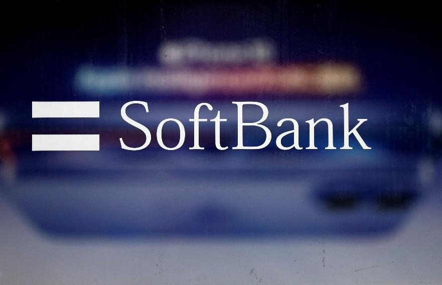 SoftBank logo displayed on a blurred background, symbolizing the company’s role in the tech investment space.