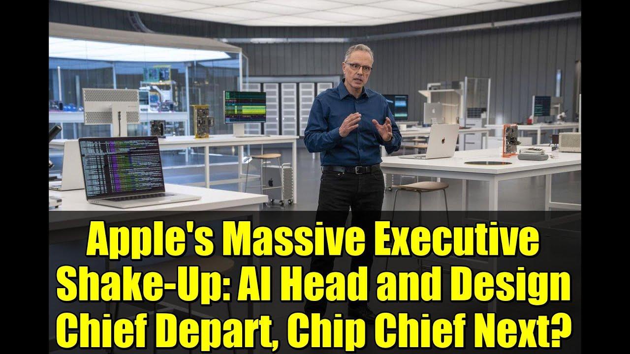 Apple's Massive Executive Shake-Up: AI Head and Design Chief Depart, Chip  Chief Next? - YouTube