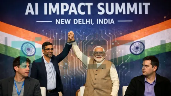 The unity of Modi AI Turns to Pose Very Awkward for Altman and Amodei