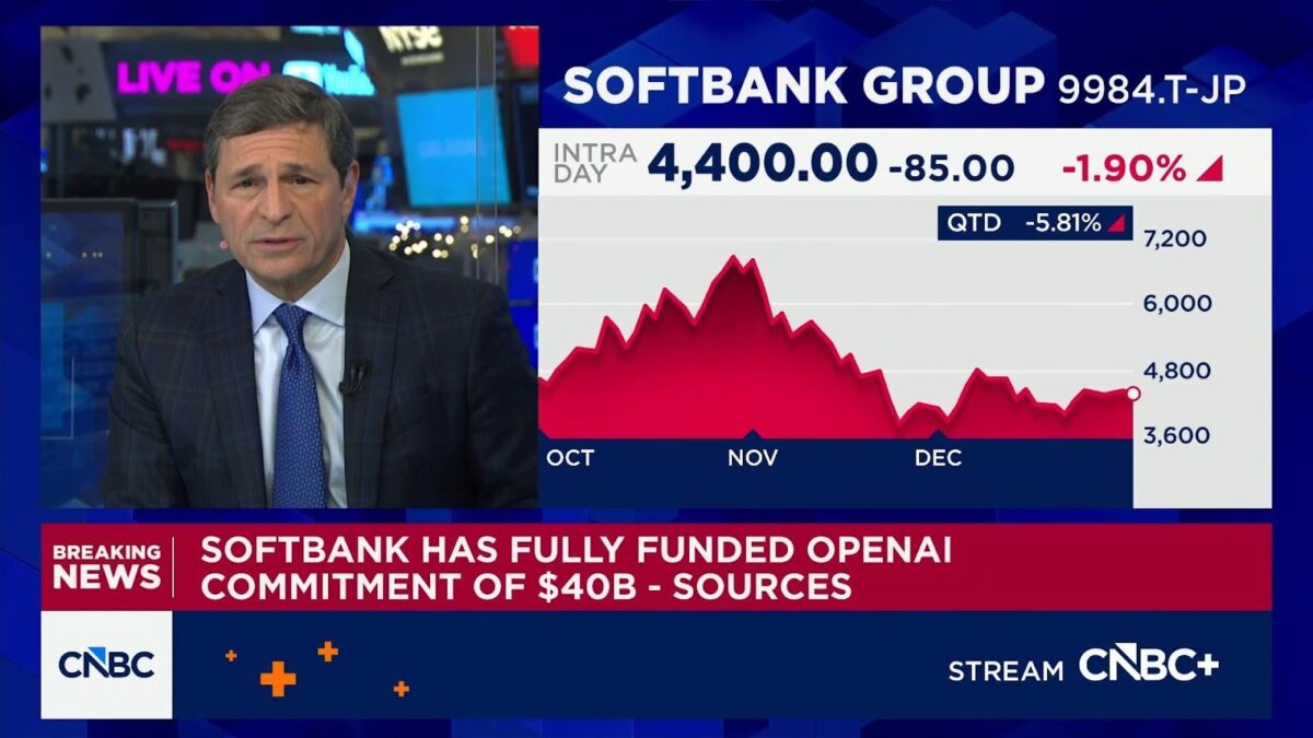 SoftBank has fully funded OpenAI commitment of $40 billion, according to  sources