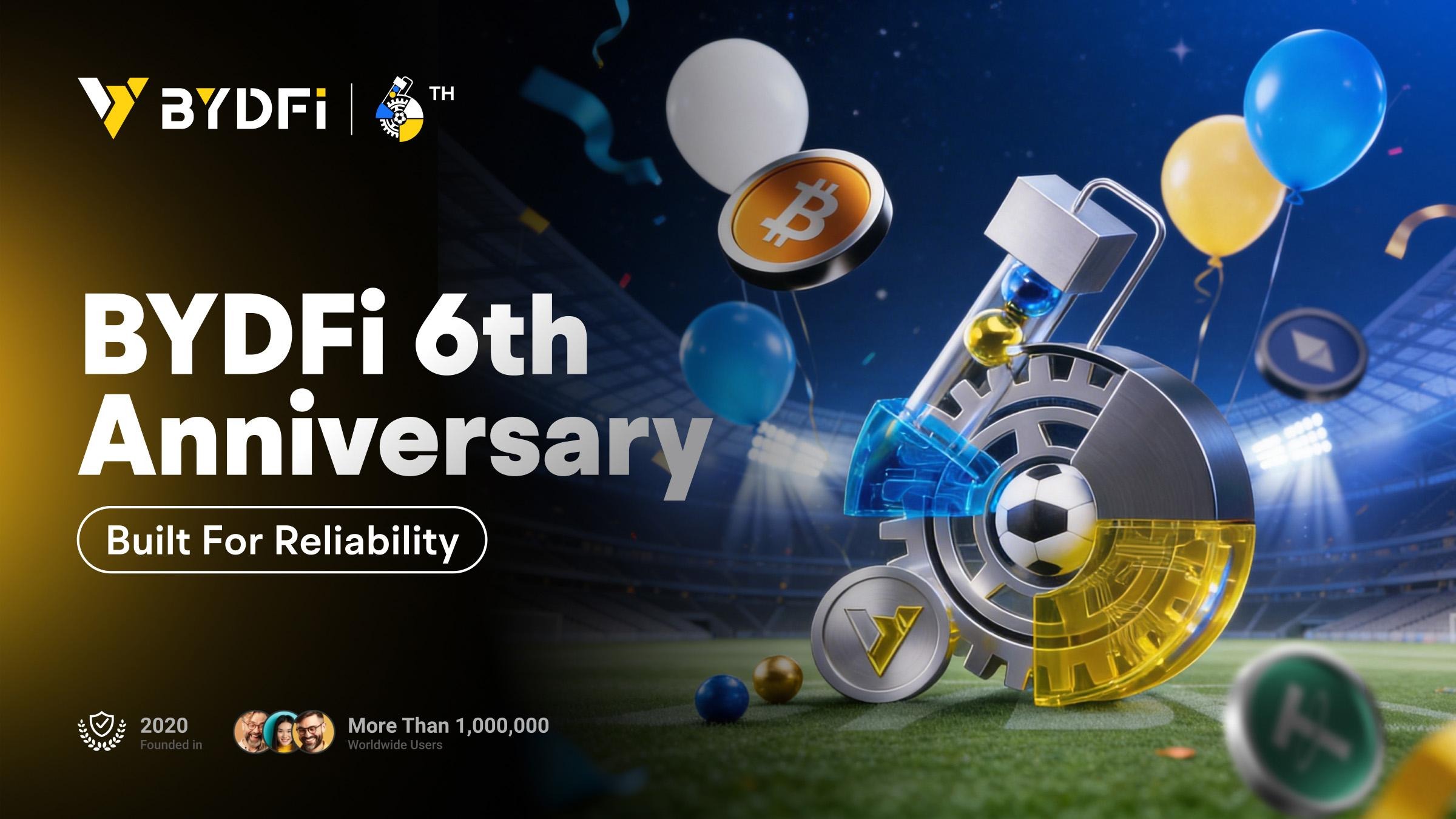 BYDFi Marks 6th Anniversary with Month-Long Celebration