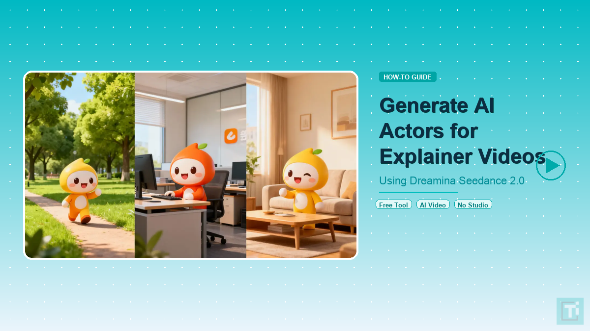 AI actors for explainer videos using Dreamina Seedance 2.0