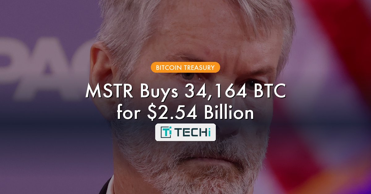 MSTR Stock - 34,164 BTC Purchase