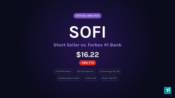 SoFi Stock Analysis: Muddy Waters vs. Forbes Best Bank at $16.22