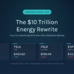 The $10 Trillion Energy Rewrite: 4 U.S. Stocks Built to Own the Renewable Decade